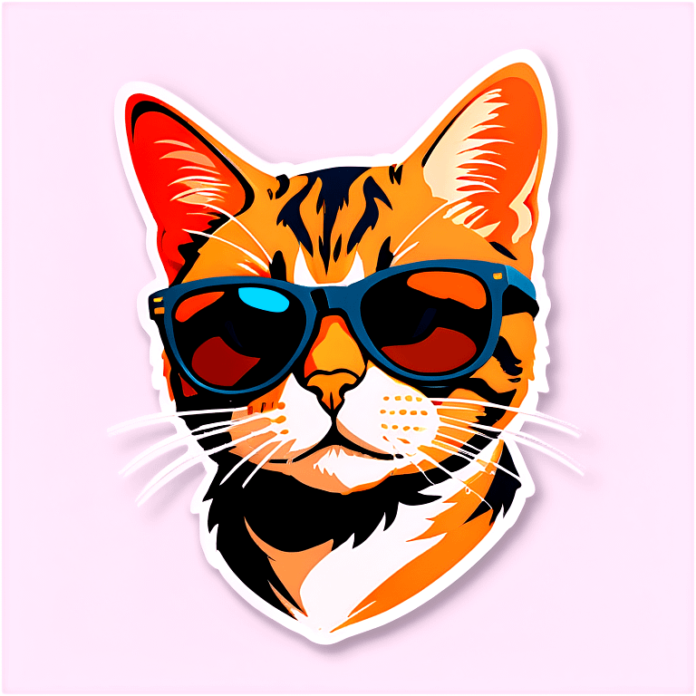 Cat with sunglasses emoji