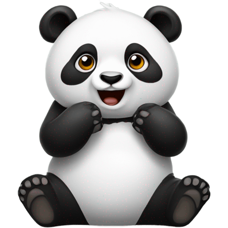 Panda shrugging emoji