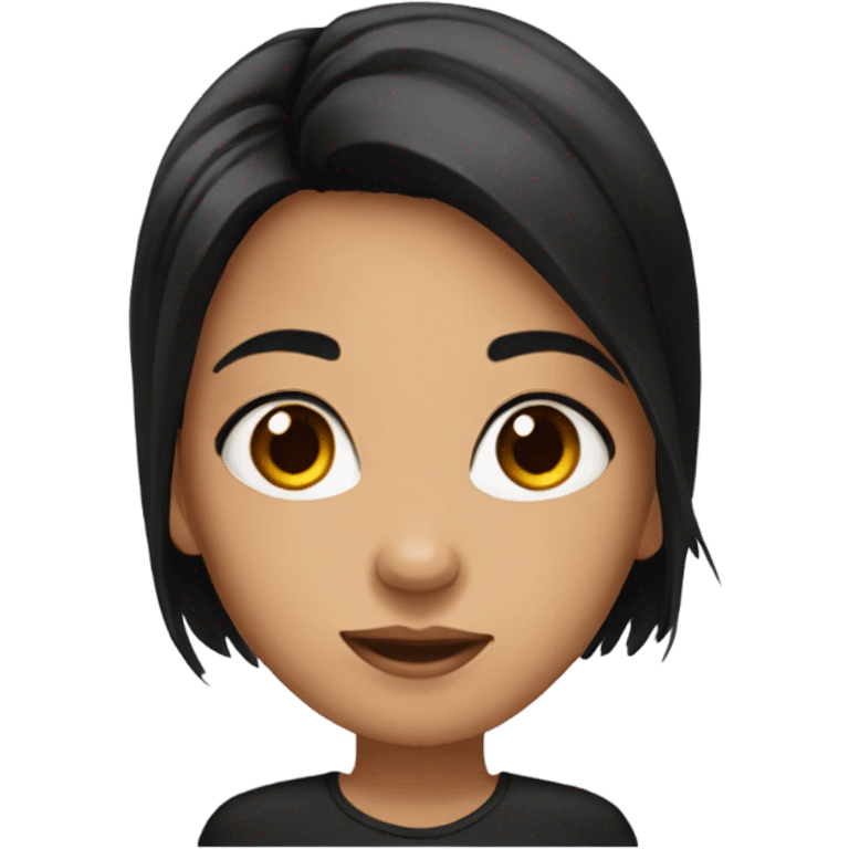 girl with black hair  emoji