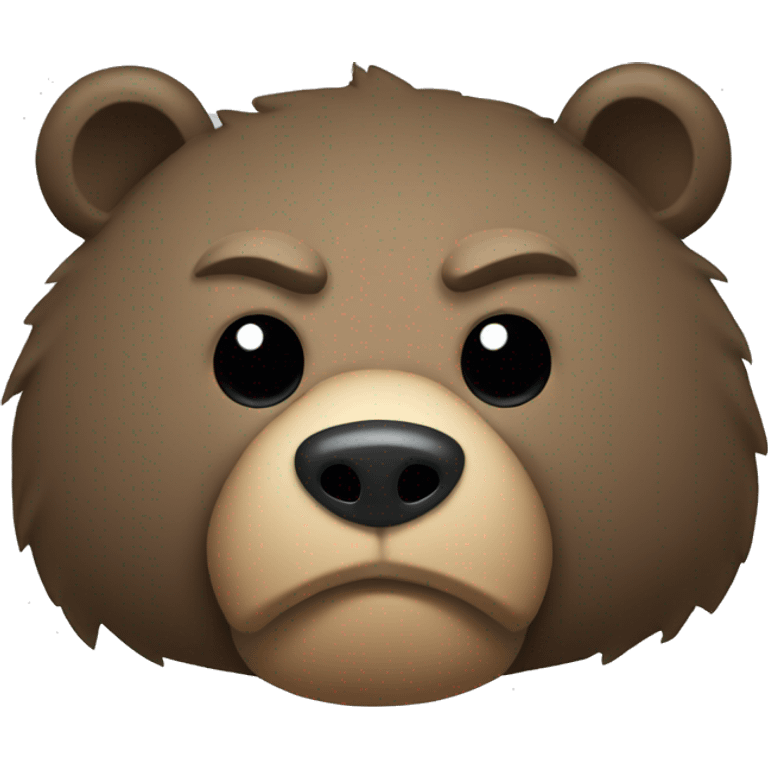 Suppressed Bear emoji