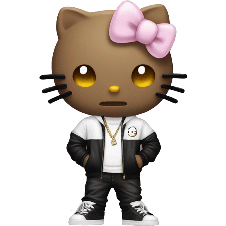 thug hello kitty  emoji