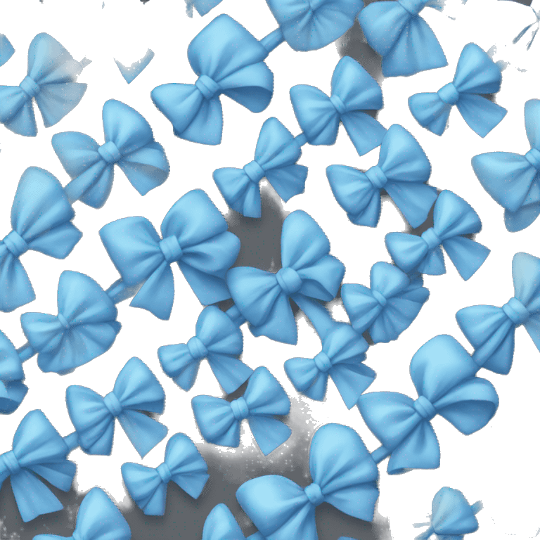 Blue bow emoji