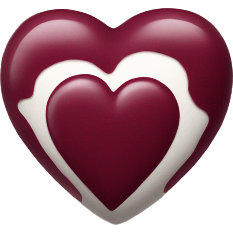 Burgundy heart emoji