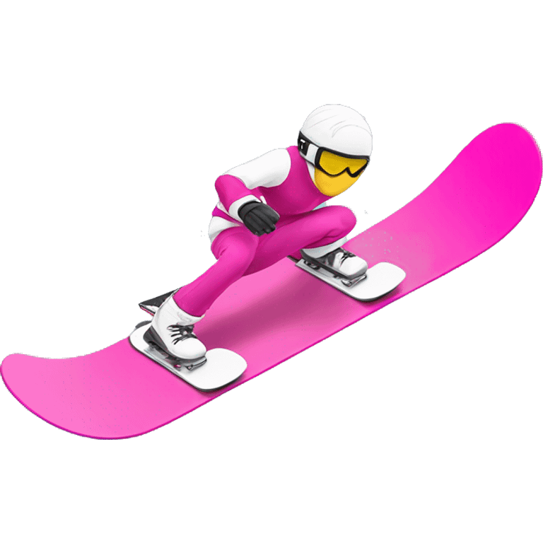 Pink snowboard breaking in half  emoji