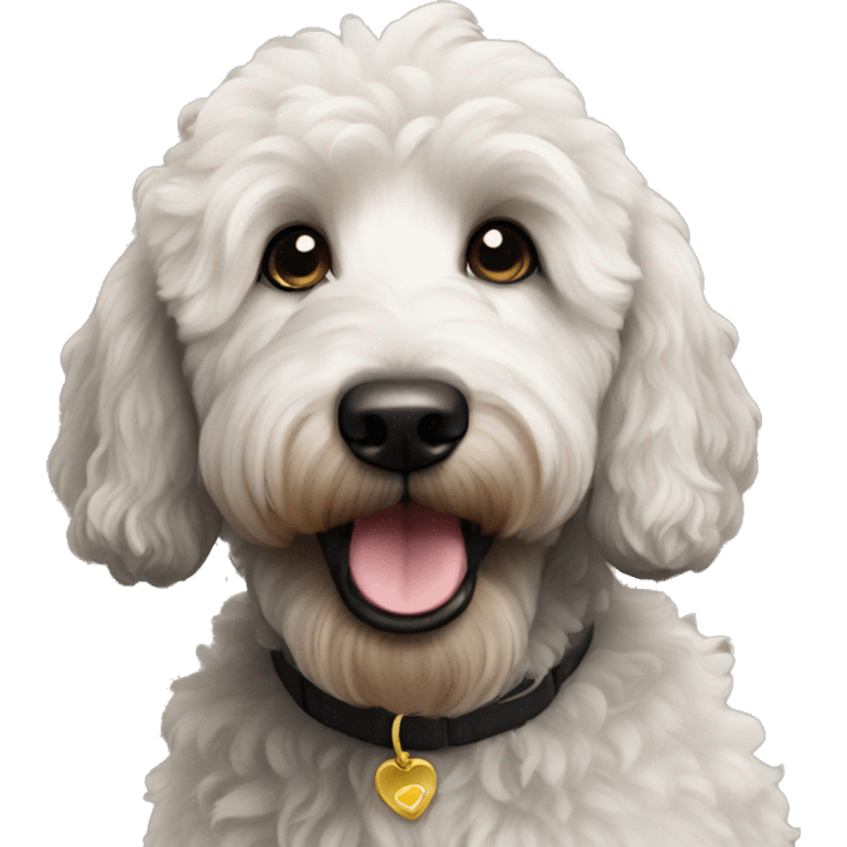 black goldendoodle emoji