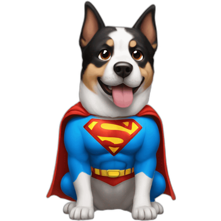 Super man dog emoji