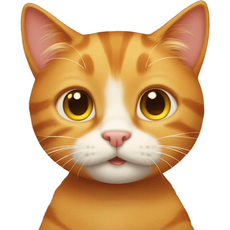 Ginger cat cute emoji