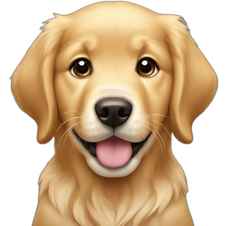 golden retriever puppy emoji