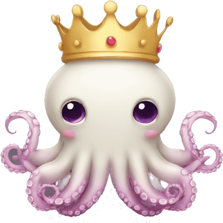 octopus with a crown emoji