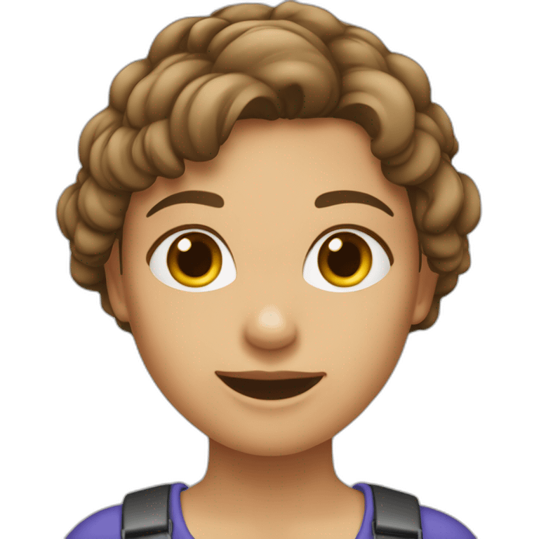 Mädchen-braune-haare-genervt emoji