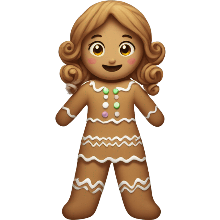 Gingerbread girl emoji