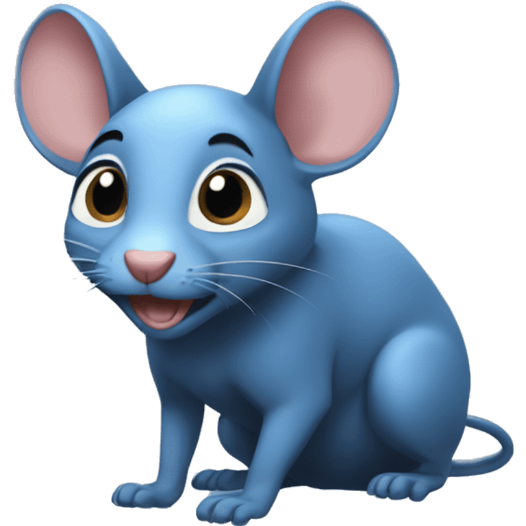 raton animado blue emoji