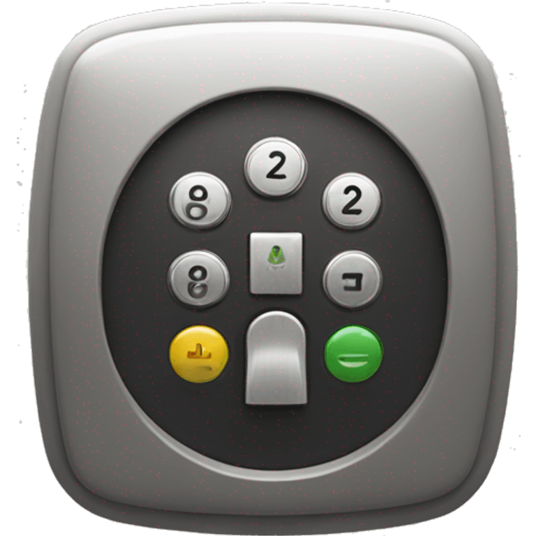 smart lock door code panel emoji