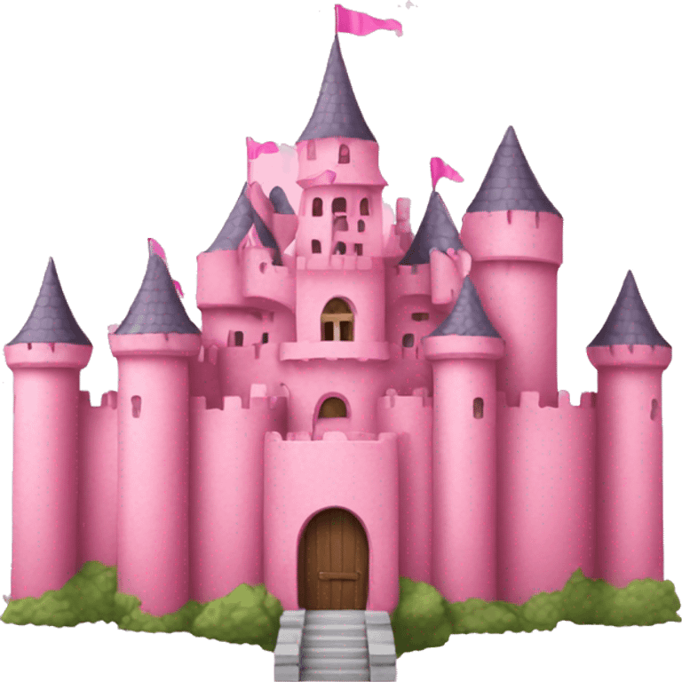 Pink castle emoji