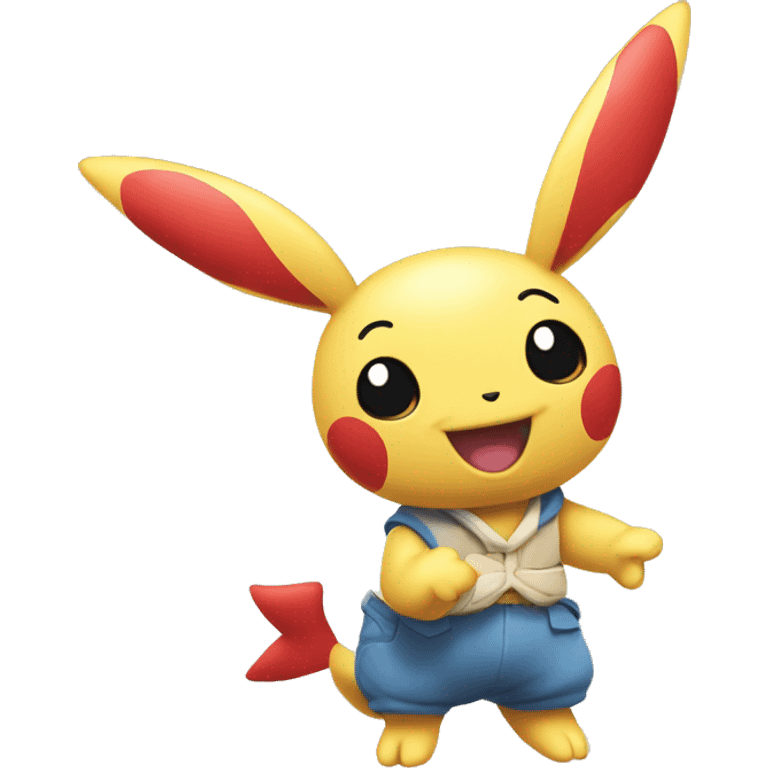 plusle segurando placa com a letra F emoji