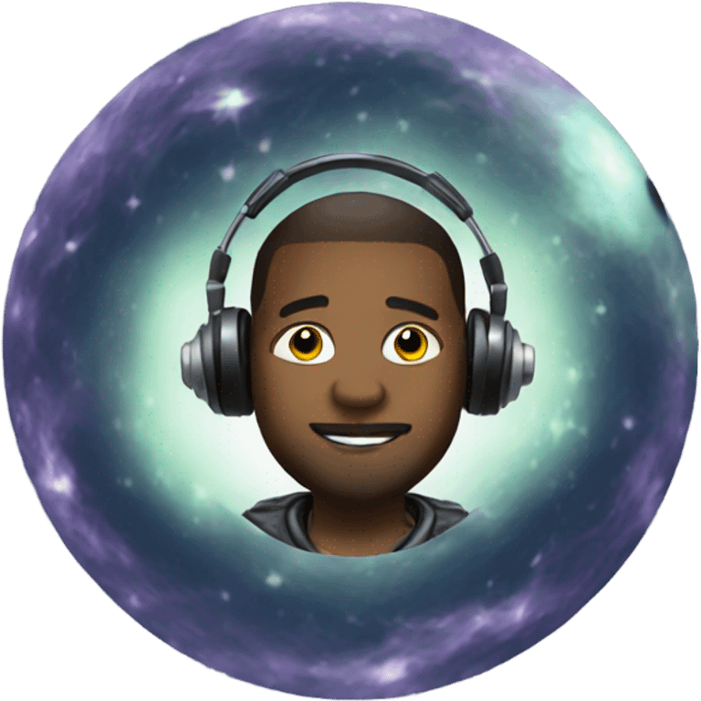 Dj in space emoji