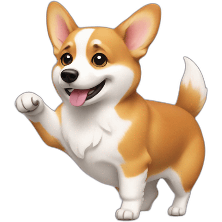 Corgi butt dancing emoji