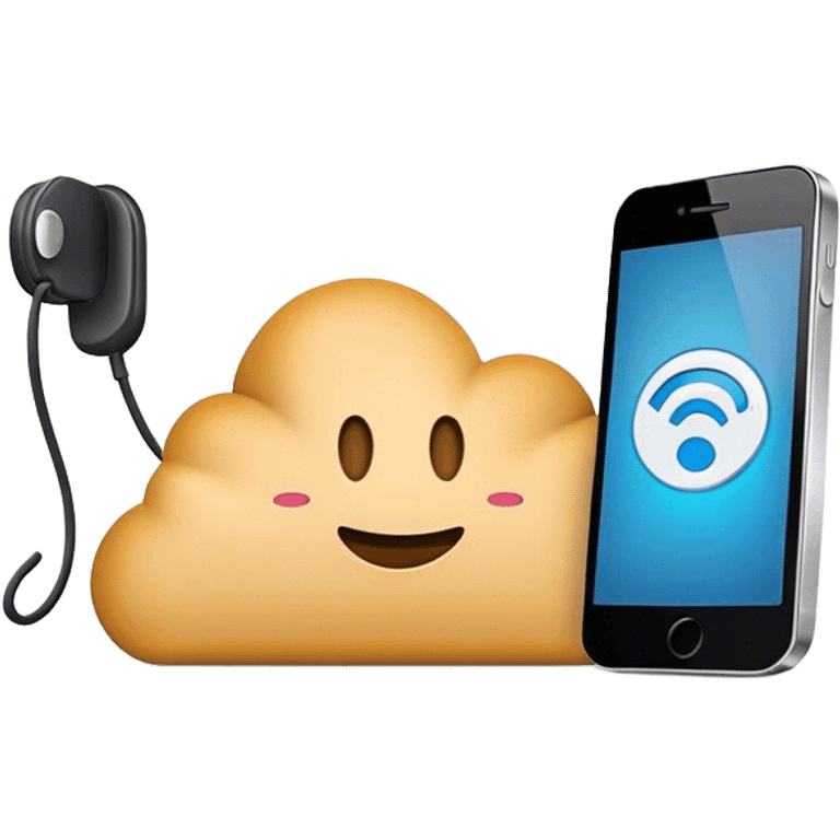 a mobile phone holding up a ‘do not disturb’ sign emoji