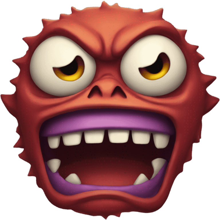 Angry monster emoji