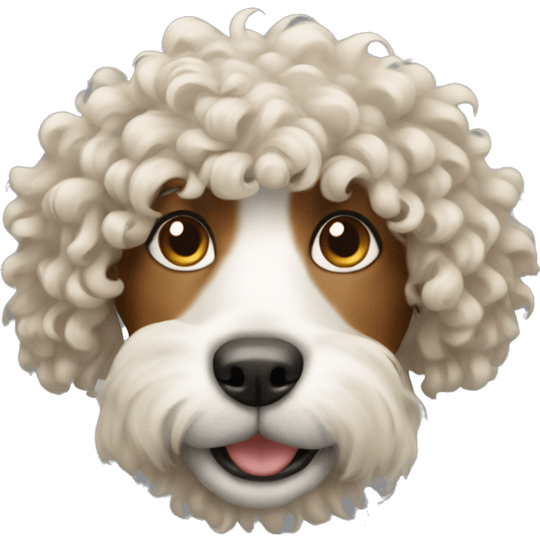 dog with curly hair emoji