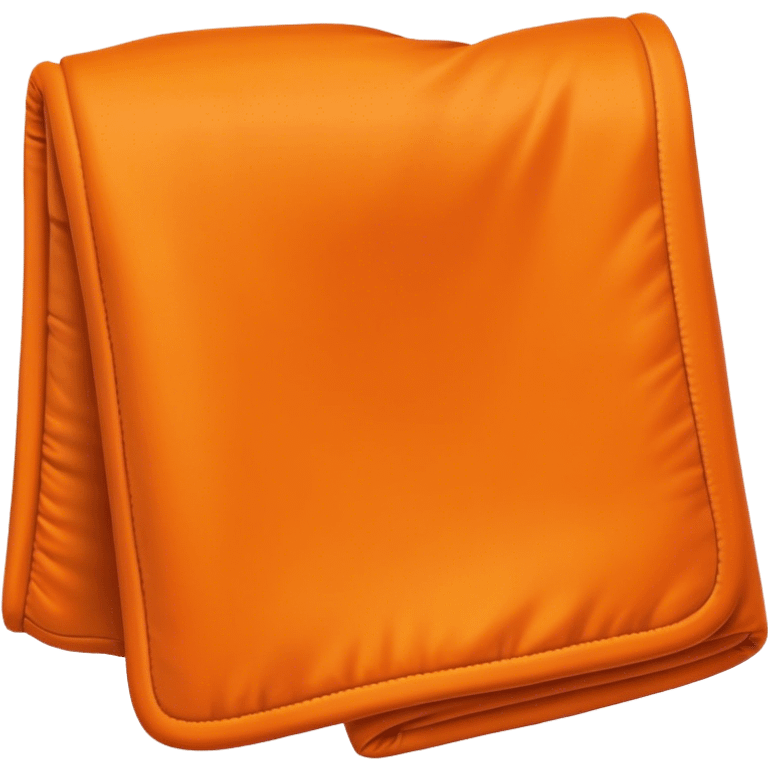 Orange folded blanket emoji