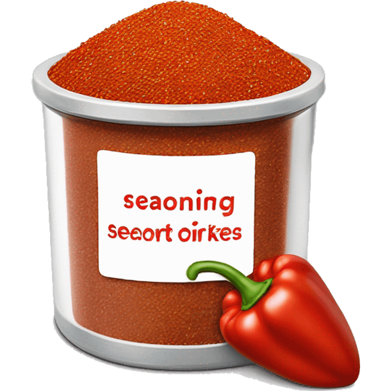 red pepper flakes seasoning container emoji