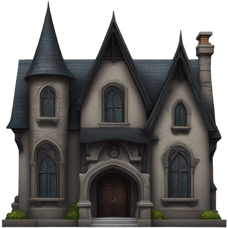 Goth house emoji