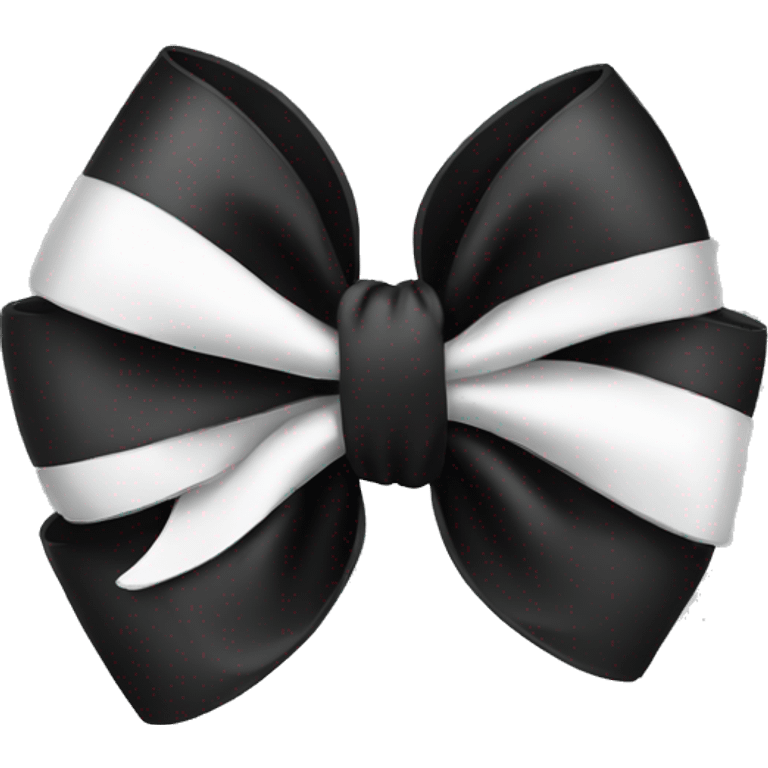 black and white bow emoji