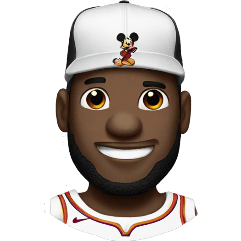 Lebron with Mickey Mouse ears emoji