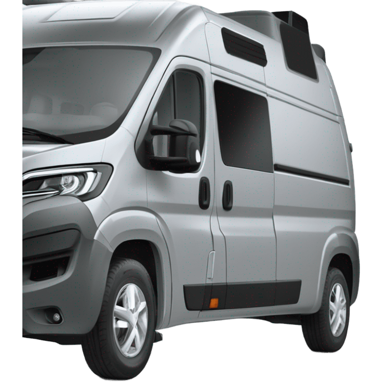 Silberfarbener Peugeot Boxer L3H2 Campervan mit Fenster  emoji