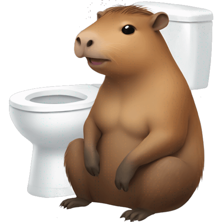 capybara in a toilet emoji