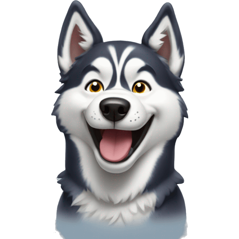 Happy Husky emoji