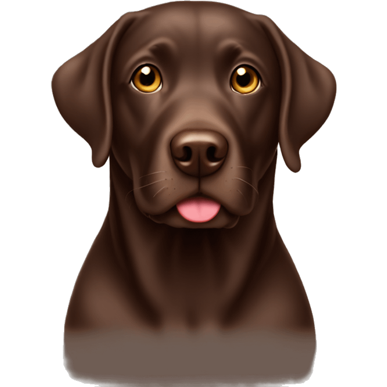 christmas chocolate lab  emoji