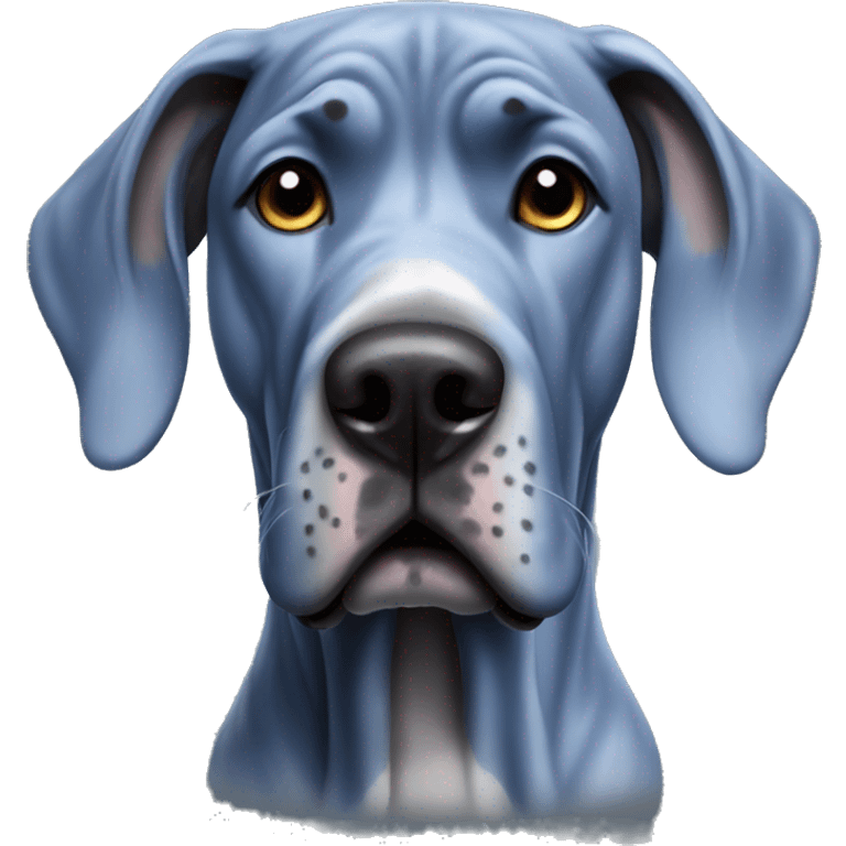 blue great dane emoji