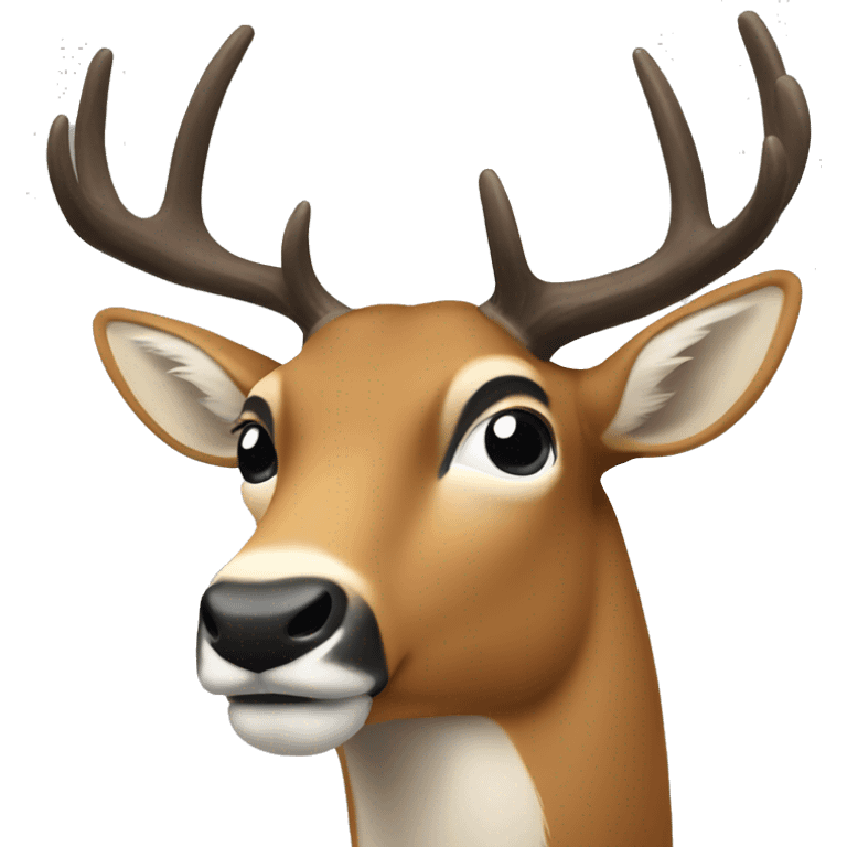 A buck  emoji