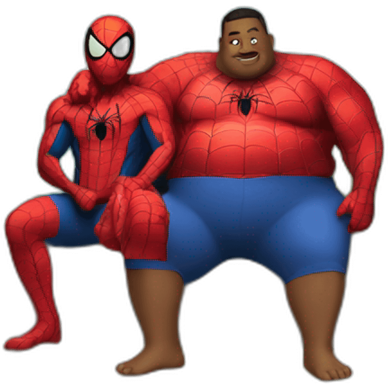 island-with-fat-spiderman emoji