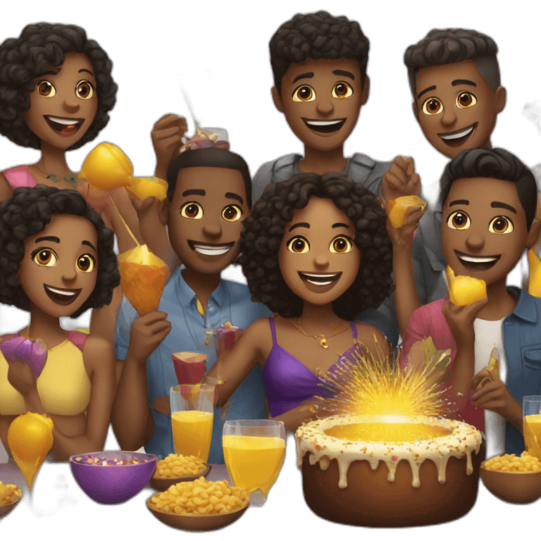 new year party emoji