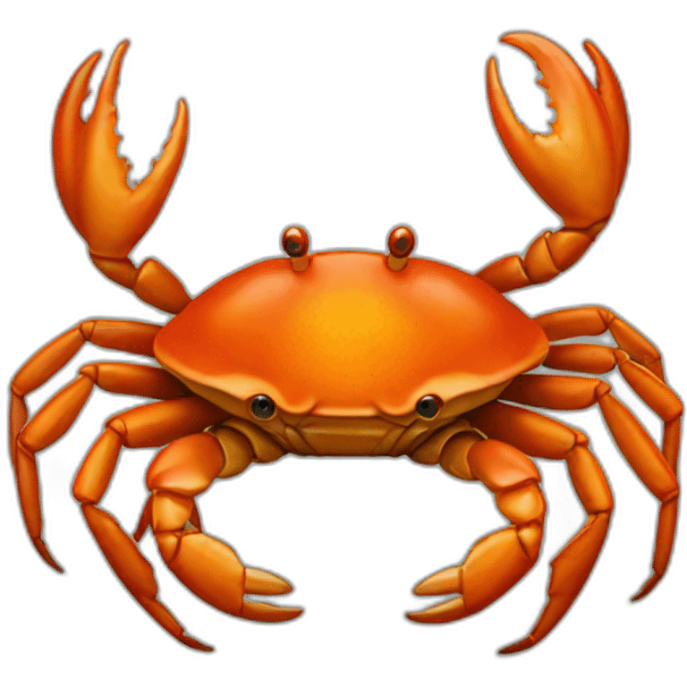 orange rust crab emoji