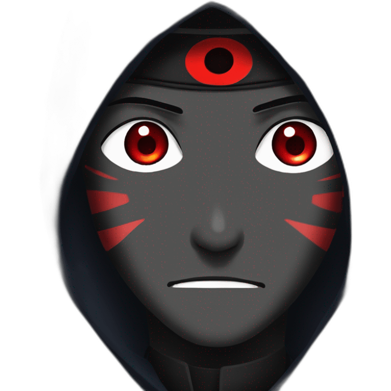 Itachi Uchiha using sharingan emoji