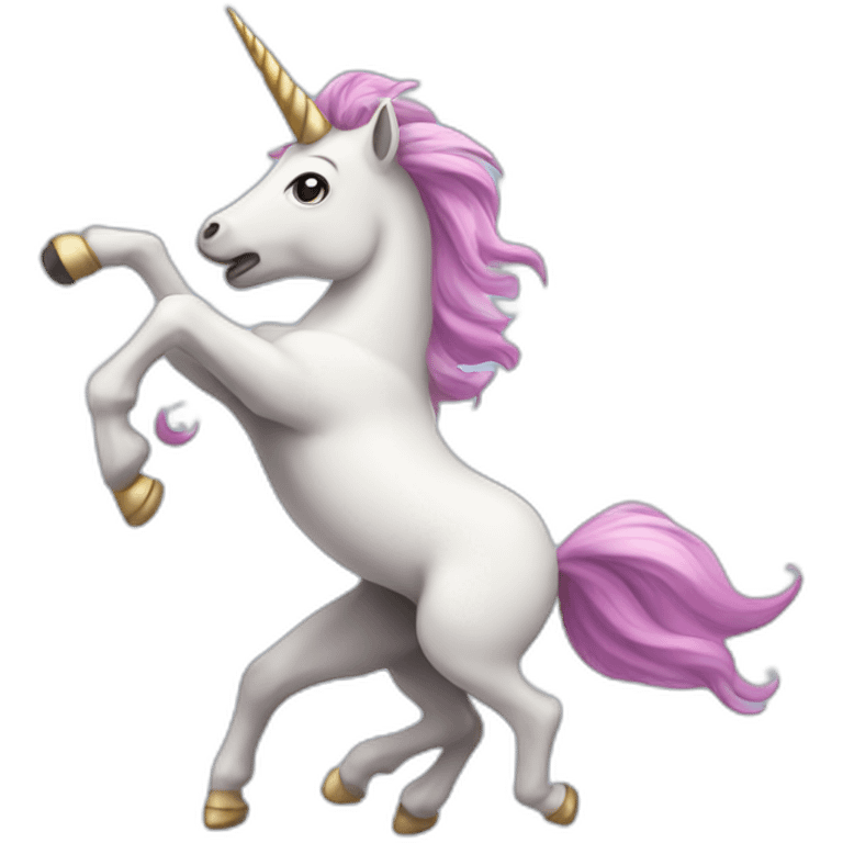 Dancing unicorn emoji