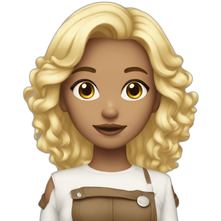 girl , x blonde, blanche, emoji