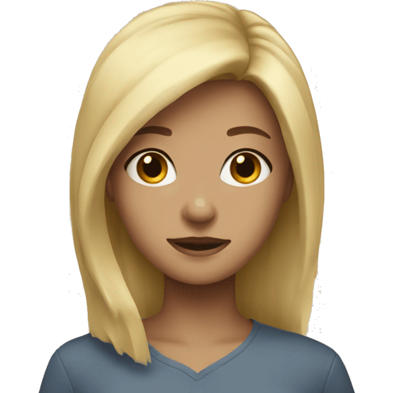 girl with blonde hai emoji