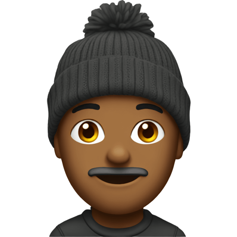 A beanie emoji