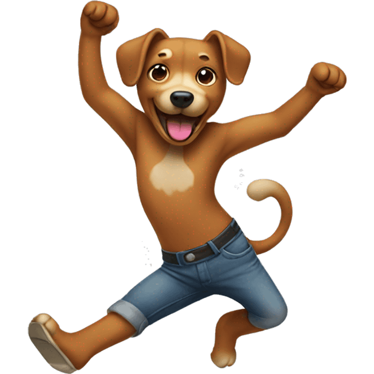 Dancing dog emoji