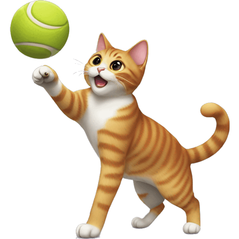 cat playing fetch emoji