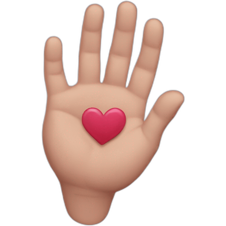 Hand heart  emoji