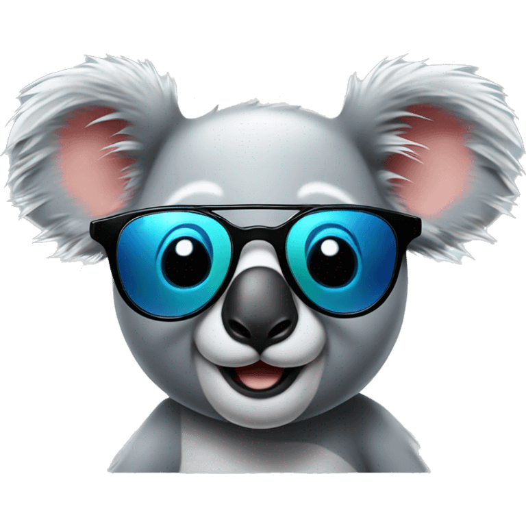 Koala with sunglases and ok finger emoji