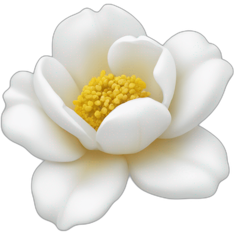 Flor Rosa blanca emoji