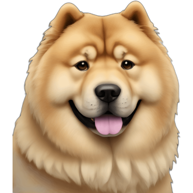 Chow chow in car emoji