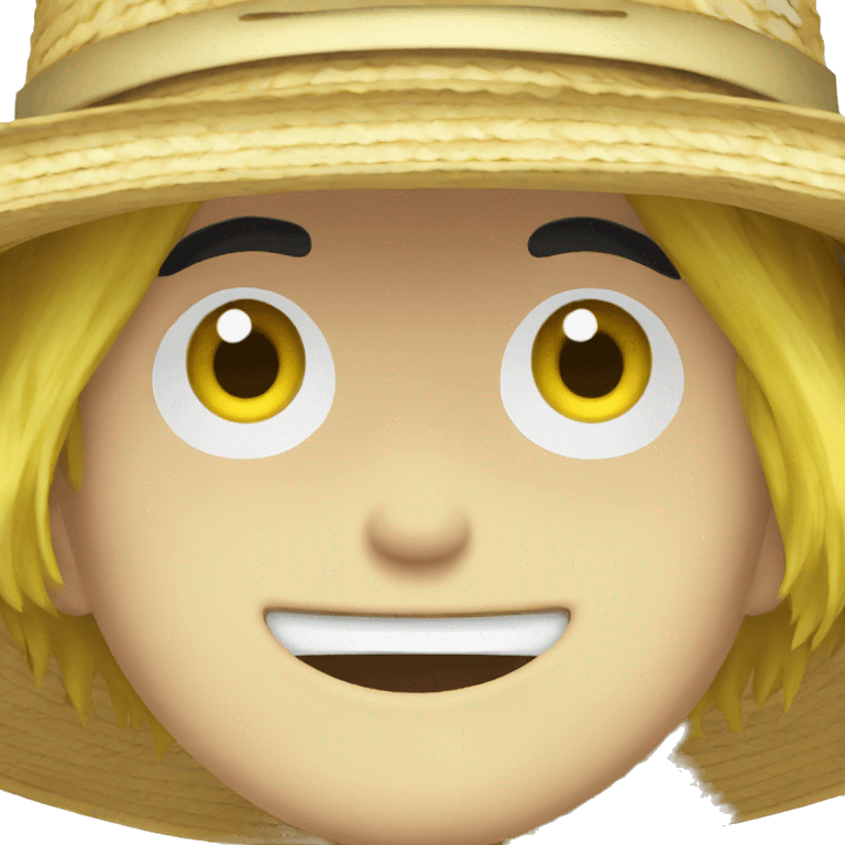 One Piece Straw Hat emoji